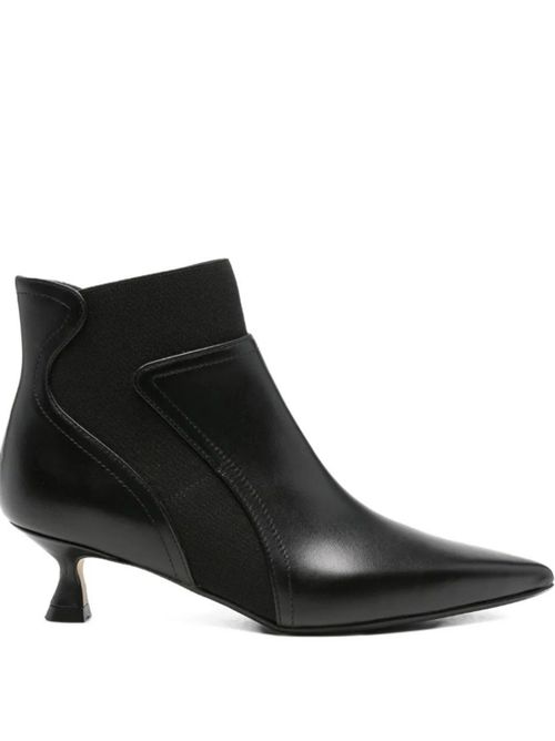 LEATHER ANKLE BOOTS ANNA F | 9987NERO